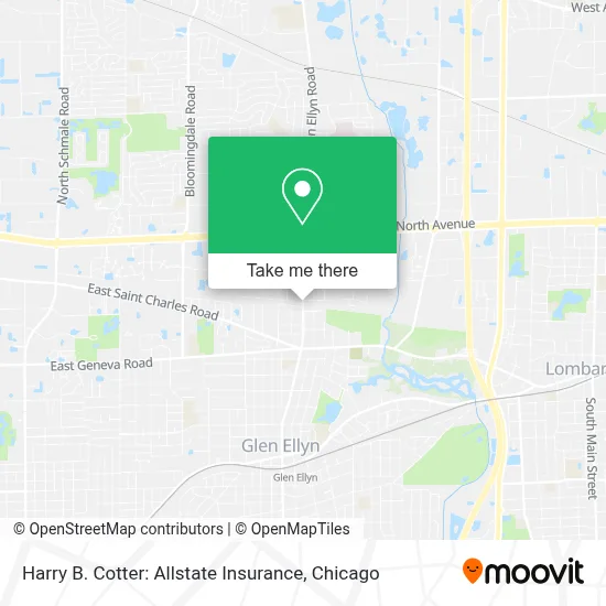 Harry B. Cotter: Allstate Insurance map