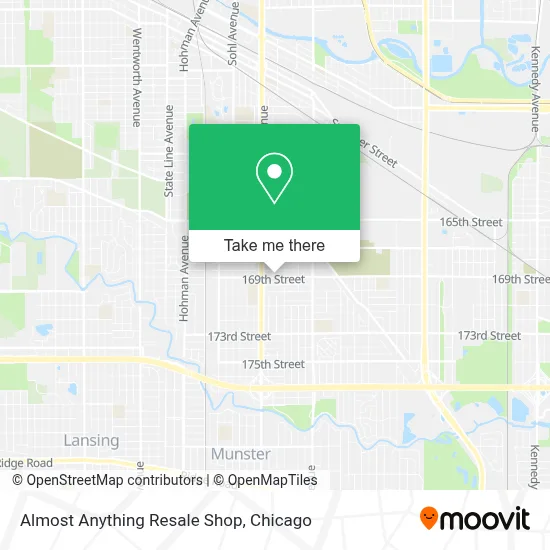 Almost Anything Resale Shop map