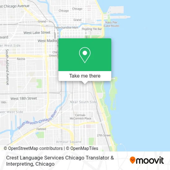 Crest Language Services Chicago Translator & Interpreting map