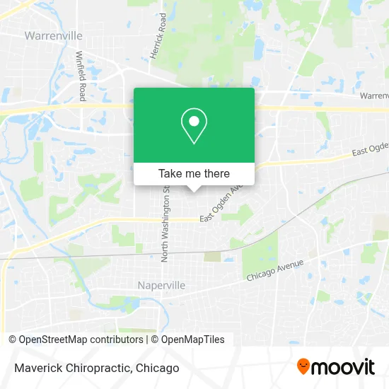 Maverick Chiropractic map