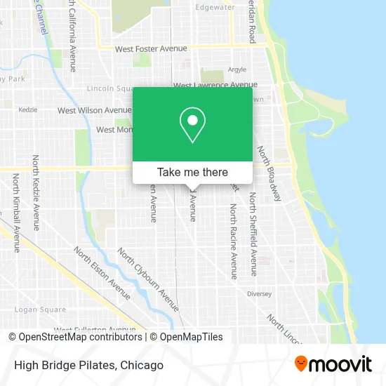 High Bridge Pilates map