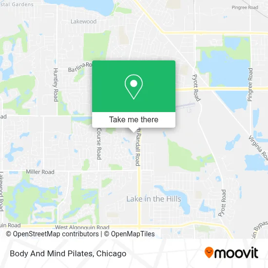 Body And Mind Pilates map