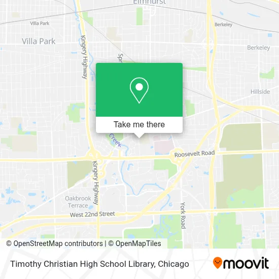 Timothy Christian High School Library map