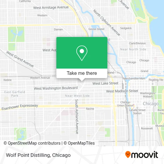 Wolf Point Distilling map