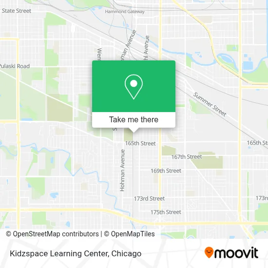 Kidzspace Learning Center map