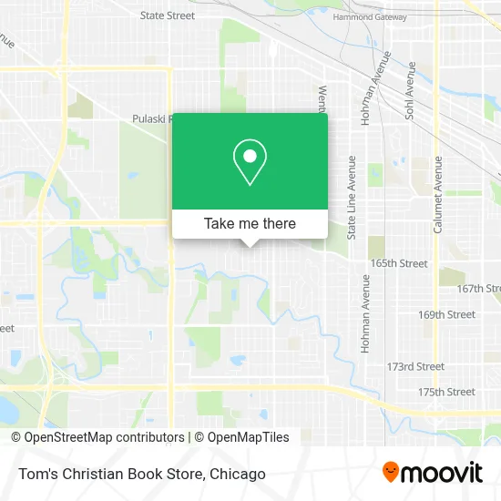 Tom's Christian Book Store map
