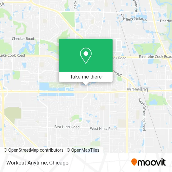 Workout Anytime map