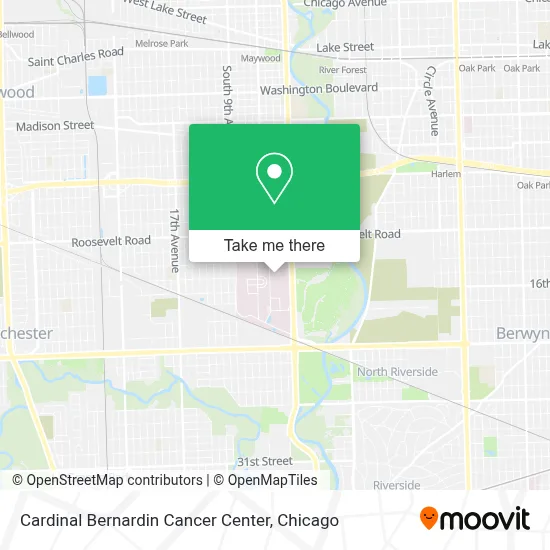 Cardinal Bernardin Cancer Center map
