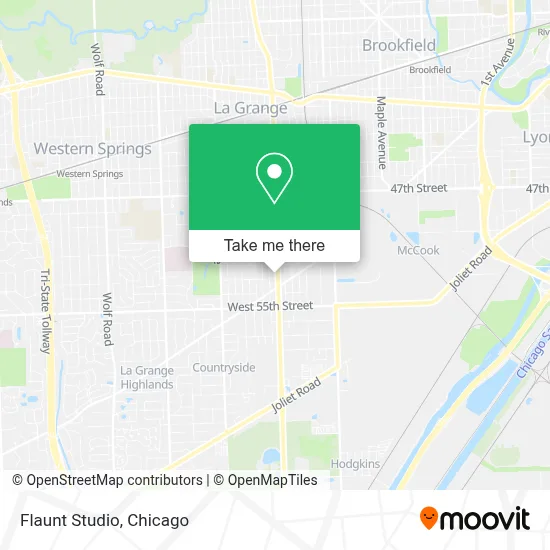 Flaunt Studio map