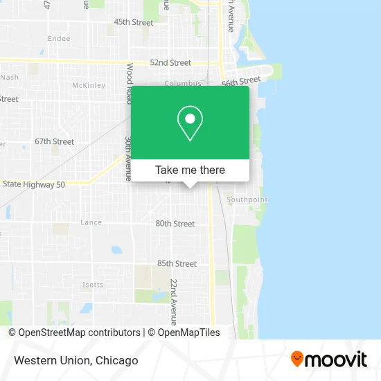 Western Union map