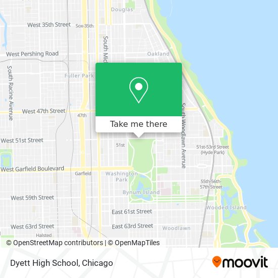 Dyett High School map