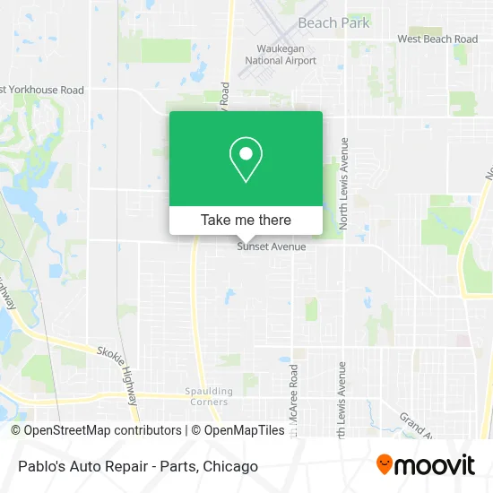 Pablo's Auto Repair - Parts map