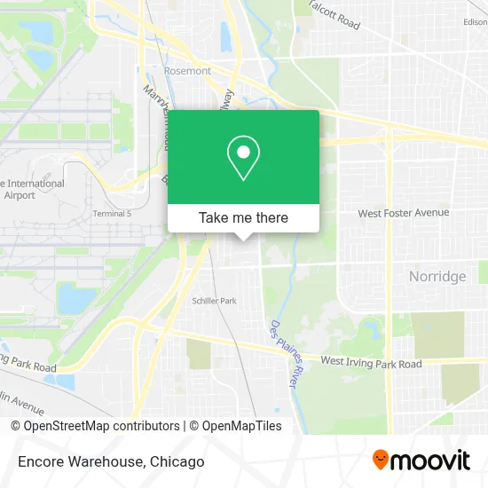 Encore Warehouse map