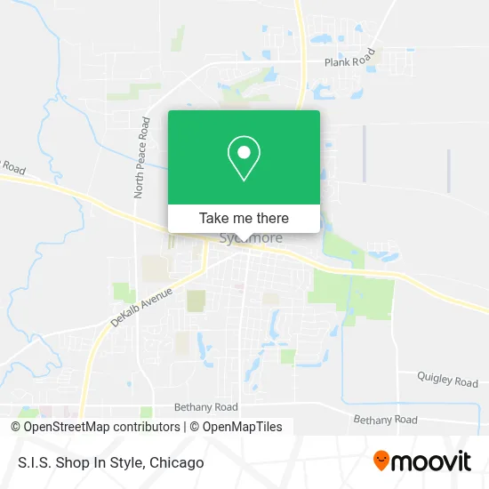 S.I.S. Shop In Style map