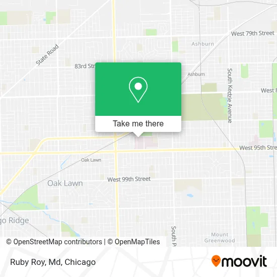 Ruby Roy, Md map