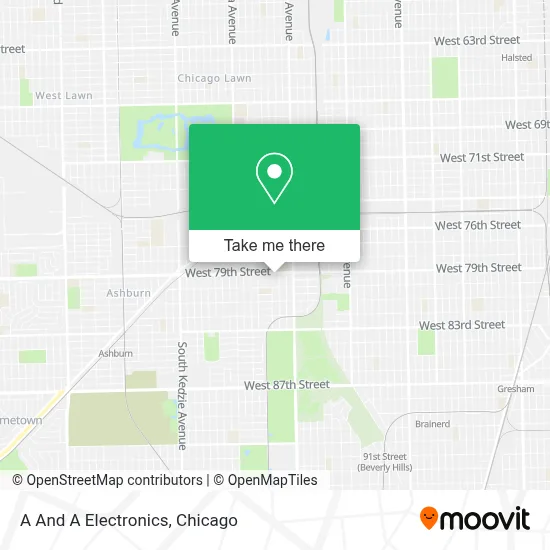 A And A Electronics map