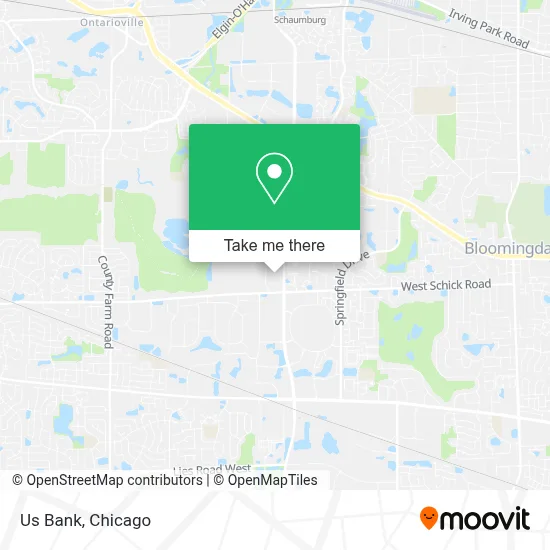 Us Bank map