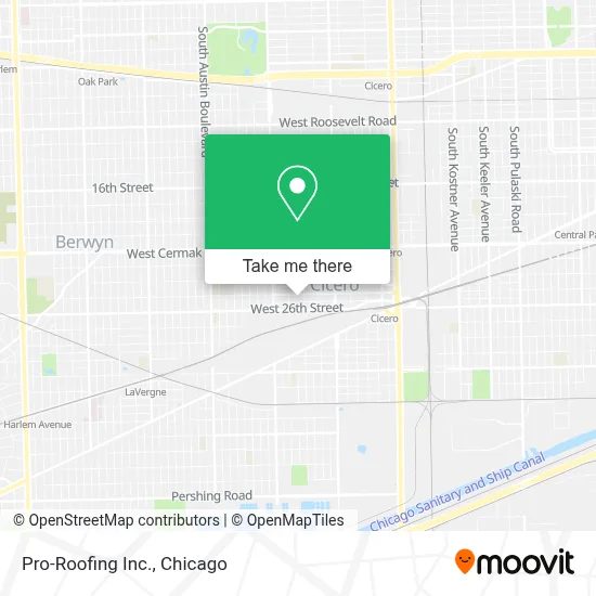 Pro-Roofing Inc. map