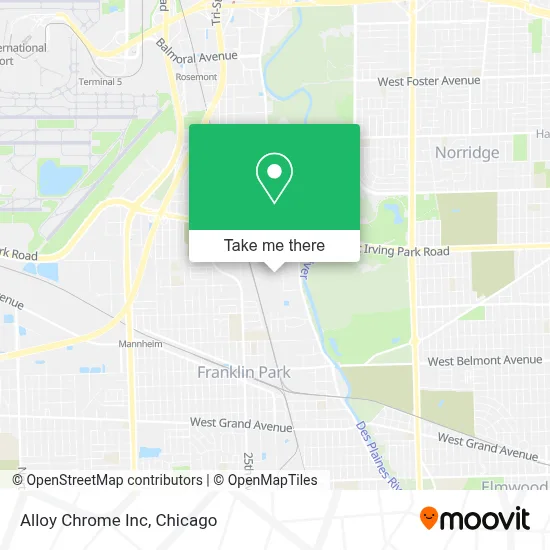 Alloy Chrome Inc map
