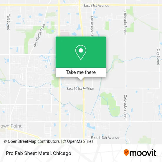 Pro Fab Sheet Metal map