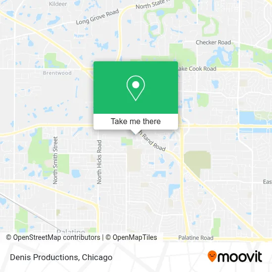 Denis Productions map