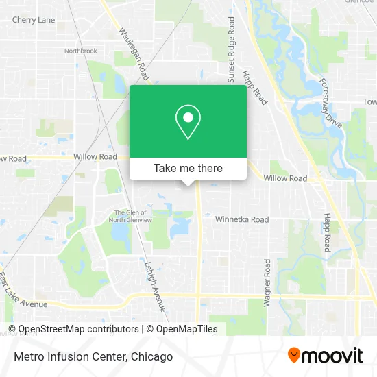 Metro Infusion Center map