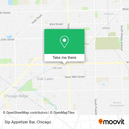 Sip Appetizer Bar map