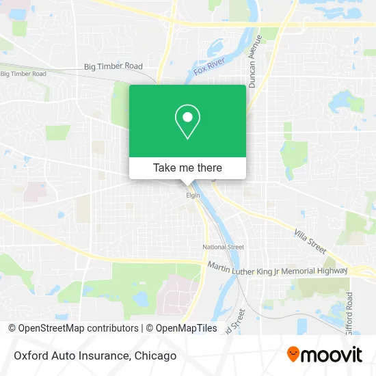 Oxford Auto Insurance map