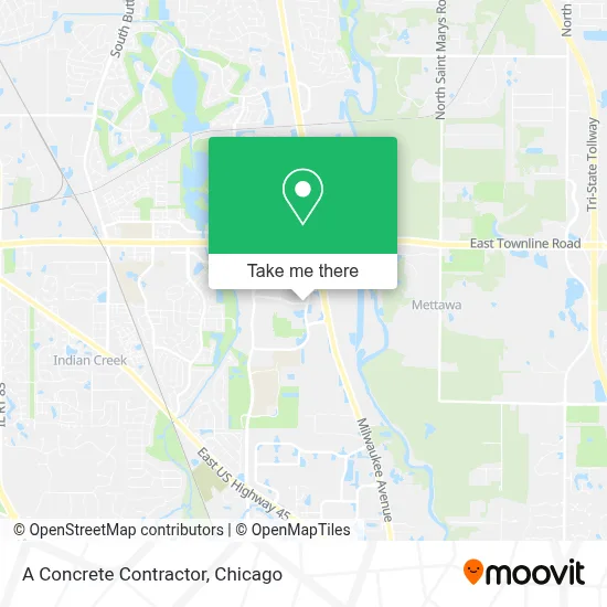 A Concrete Contractor map
