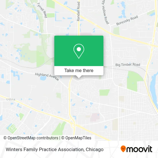 Winters Family Practice Association map
