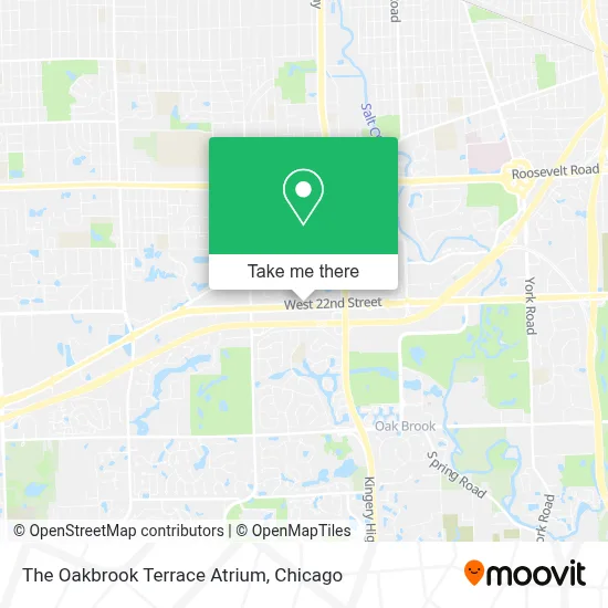 The Oakbrook Terrace Atrium map