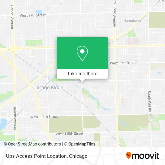 Ups Access Point Location map