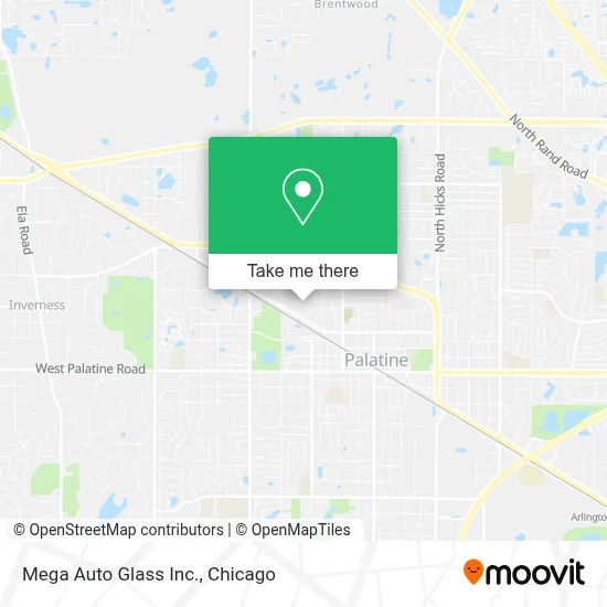Mega Auto Glass Inc. map
