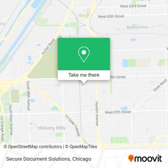 Secure Document Solutions map