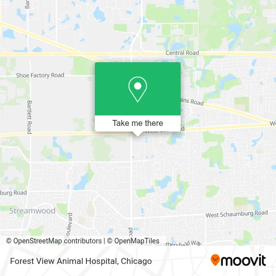 Forest View Animal Hospital map