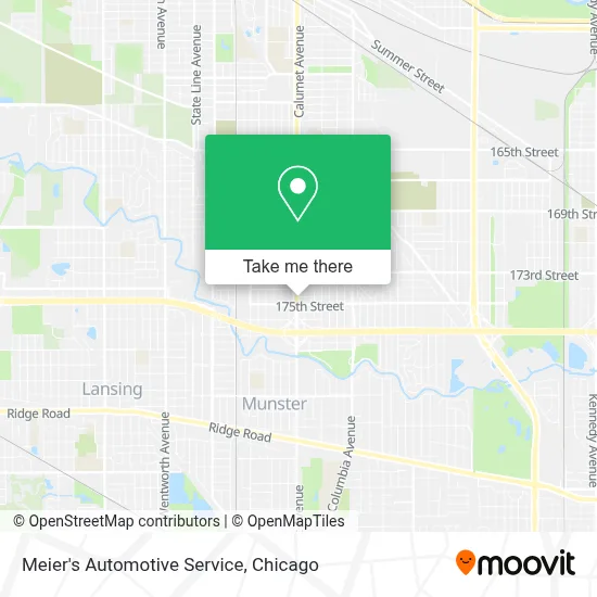 Meier's Automotive Service map