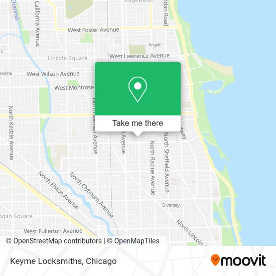 Keyme Locksmiths map
