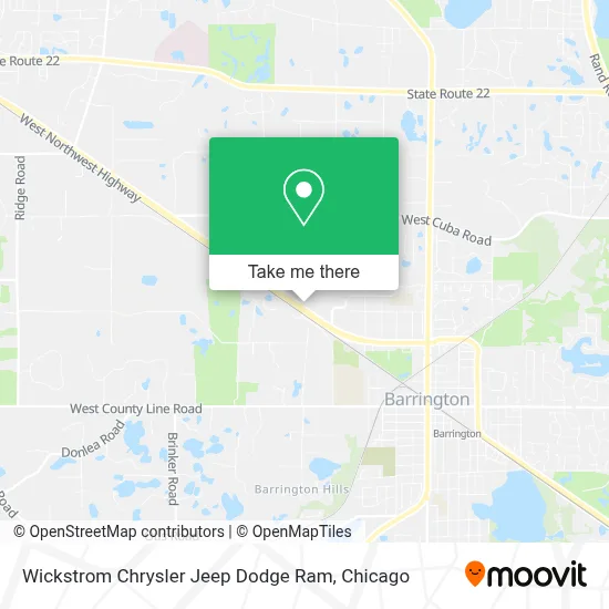 Wickstrom Chrysler Jeep Dodge Ram map