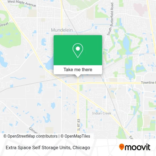 Extra Space Self Storage Units map