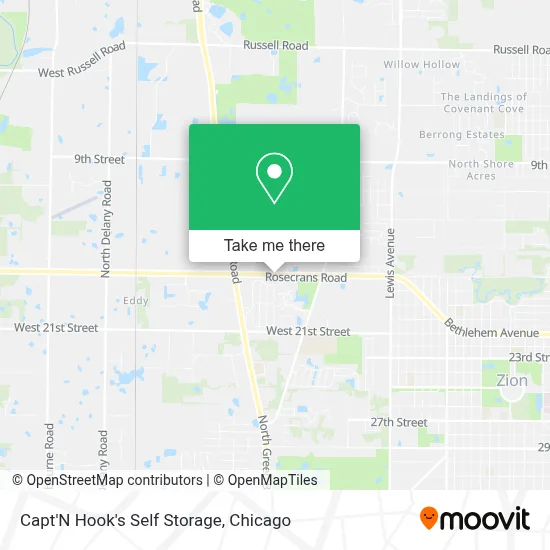 Capt'N Hook's Self Storage map