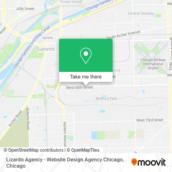 Lizardo Agency - Website Design Agency Chicago map