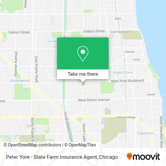 Peter Yore - State Farm Insurance Agent map