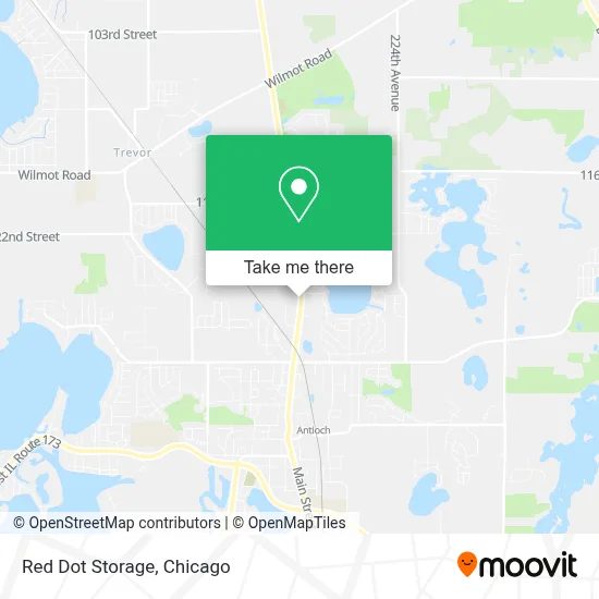 Red Dot Storage map