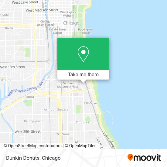 Dunkin Donuts map