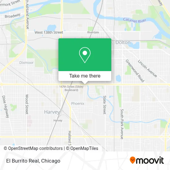 El Burrito Real map