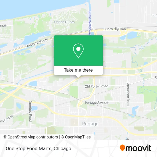 One Stop Food Marts map
