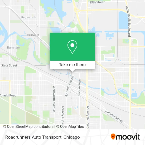 Roadrunners Auto Transport map