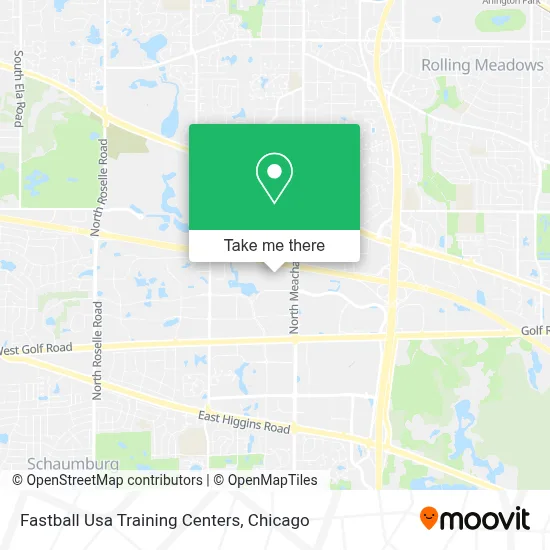 Fastball Usa Training Centers map