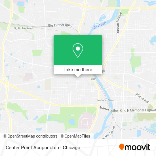 Center Point Acupuncture map