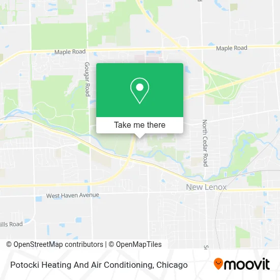 Potocki Heating And Air Conditioning map